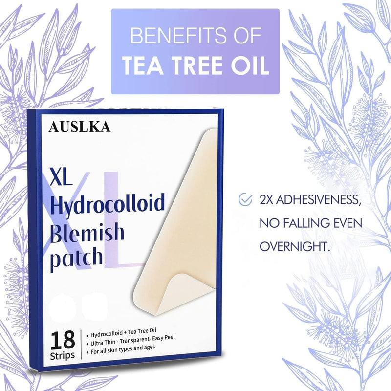 AUSLKA Large Blemish Pimple Patches XL (18 Strips)