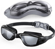 Aegend Swim Goggles, Swimming Goggles No Leaking Adult Men Women Youth, Aqua, UK-02-0016-1 - Black