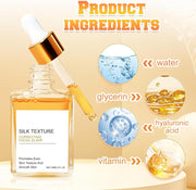 2PCS Silk Body Oil, Silk Body Oil for Women, Moisturising Body Oils with Vitamin E & Hyaluronic Acid, Moisturizing and Nourishing Formula, Refreshing Non-Greasy, Suitable for Face and Body