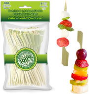 PESCADOR Fruit Picks (Short Fork, 200 Count) - Short Paddle 100 Count