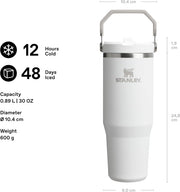 Ice Flow GO 890ml/30oz Flip Straw Wtr Btl Frost