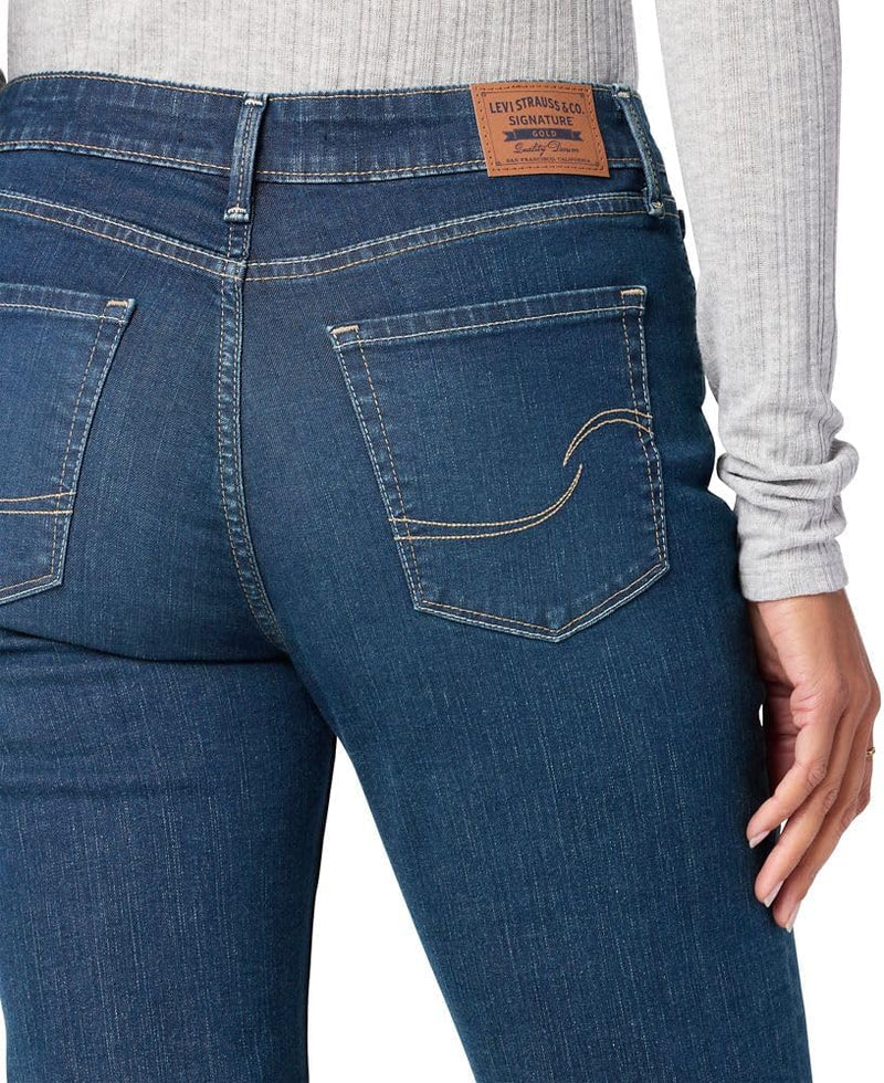 Signature by Levi Strauss & Co. Gold womens Curvy Totally Shaping Straight Jeans (Standard and Plus) Jeans