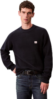 mens Ls ez cotton waffle Sweaters (pack of 1) - Dark Sapphire