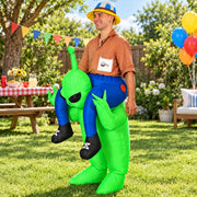 Halloween Inflatable Ride On Costume Adult Green Alien Suit
