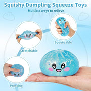 Slow Rising Maltose Squishy Toy Glitter Dumpling Mystery Box , Stress Relief Sensory Toy for Kids Adults, Soft Non-Sticky Anxiety Relief Gift for Office1 pack