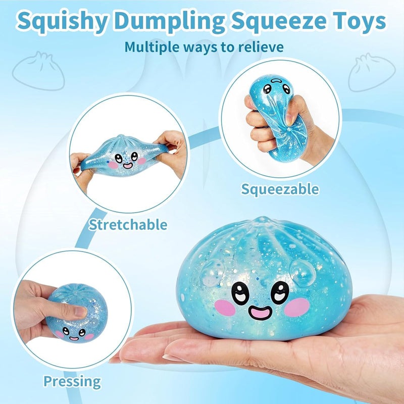 Slow Rising Maltose Squishy Toy Glitter Dumpling Mystery Box , Stress Relief Sensory Toy for Kids Adults, Soft Non-Sticky Anxiety Relief Gift for Office1 pack