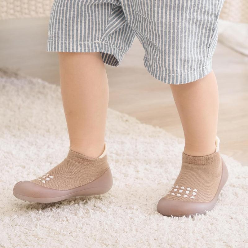 Bearbay Baby Sock Shoes Baby Walking Shoes Infant Non-Slip Breathable Slippers with Soft Rubber Sole Baby Boys Girls Sneakers