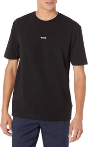 mens Center Logo Regular Fit T-shirt T-Shirt - Basic Black