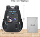 Yoawllty School Bag for Boys, Space Backpack for Boys Kids Elementary School Bags Middle Primary School Book Bag Lightweight School Bag for Students