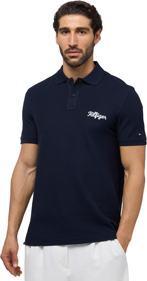 Mens Ic graphic reg polo Polos (pack of 1) - Desert Sky