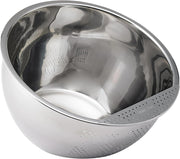 Japanese Rice Washing Bowl with Side Drainer, 3-Quart Capacity - Rice Washing Bowl