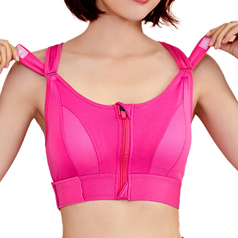 Dress Cici Zip Front Sports Bra, Longline High Impact Sports Bras