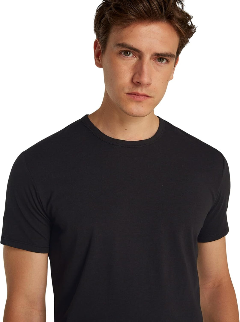 Calvin Klein Mens S/S CREW NECK 3PK Underwear Tops