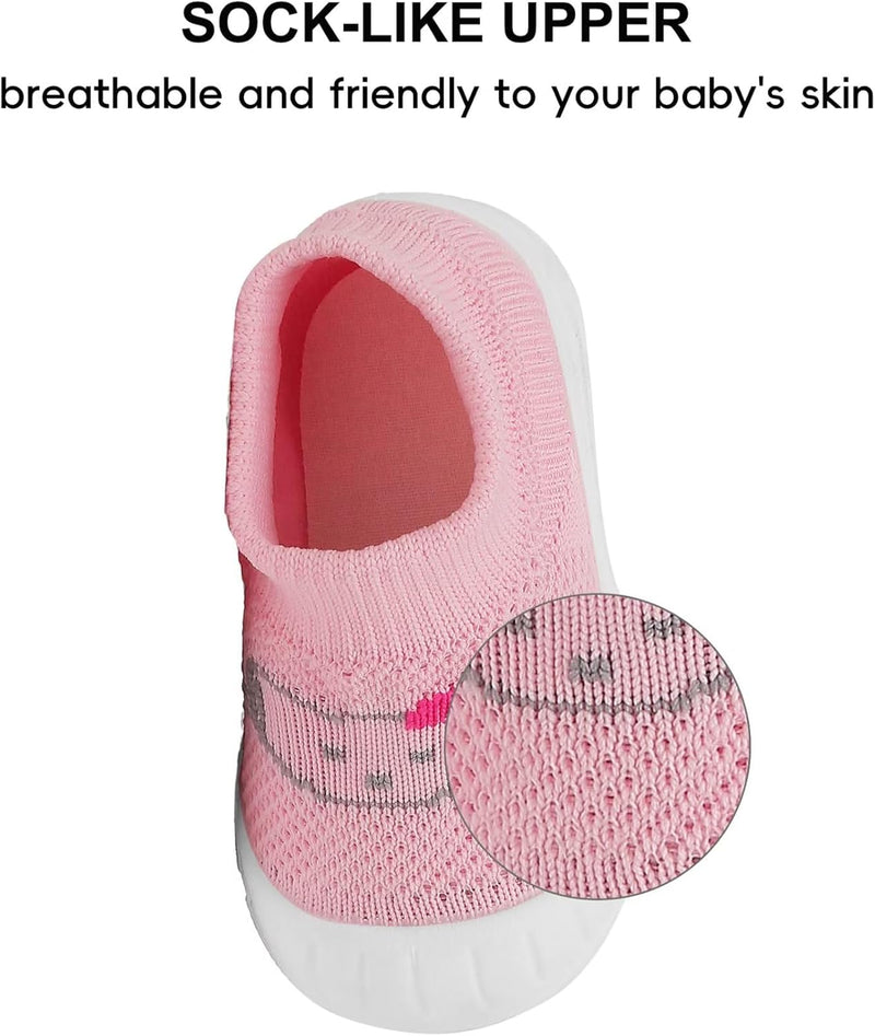 Baby Boy Girl Walking Shoes Non-Slip Toddler Sock Shoes 6 9 12 15 18 24 Months