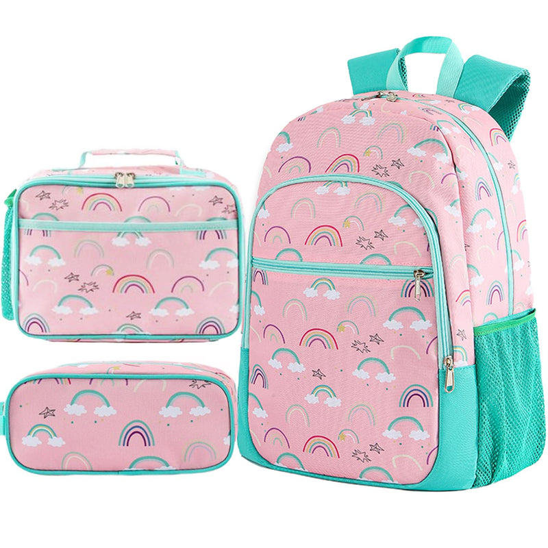 Masroo Kids Backpack for Girls and Boys 6-10, Primary School Kindergarten Backpack, Cute Kids Backpacks for Girls with Pen Bag and Lunch Bag