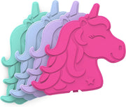 Buddies Reusable Ice Packs - Slim Ice Packs for Lunch Boxes, Lunch Bags, and Coolers - Multicolored 4-Pack (Pineapple) - Unicorn