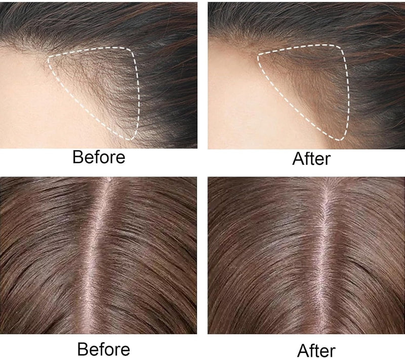 Hairline Powder Stick, Waterproof Hair Root Touch Up Powder for Thinning Hair and Bald Spots, Instant Hairline Shadow Conceals Hair Loss, Root Cover Up for Women and Men (Brown)