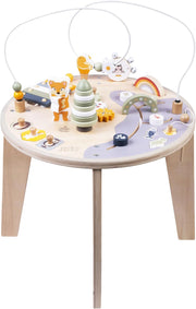 Engelhart - 640030 - Wooden Play Table with Many Activities - Promotes Fine Motor Skills - From 12 Months - wooden activity table