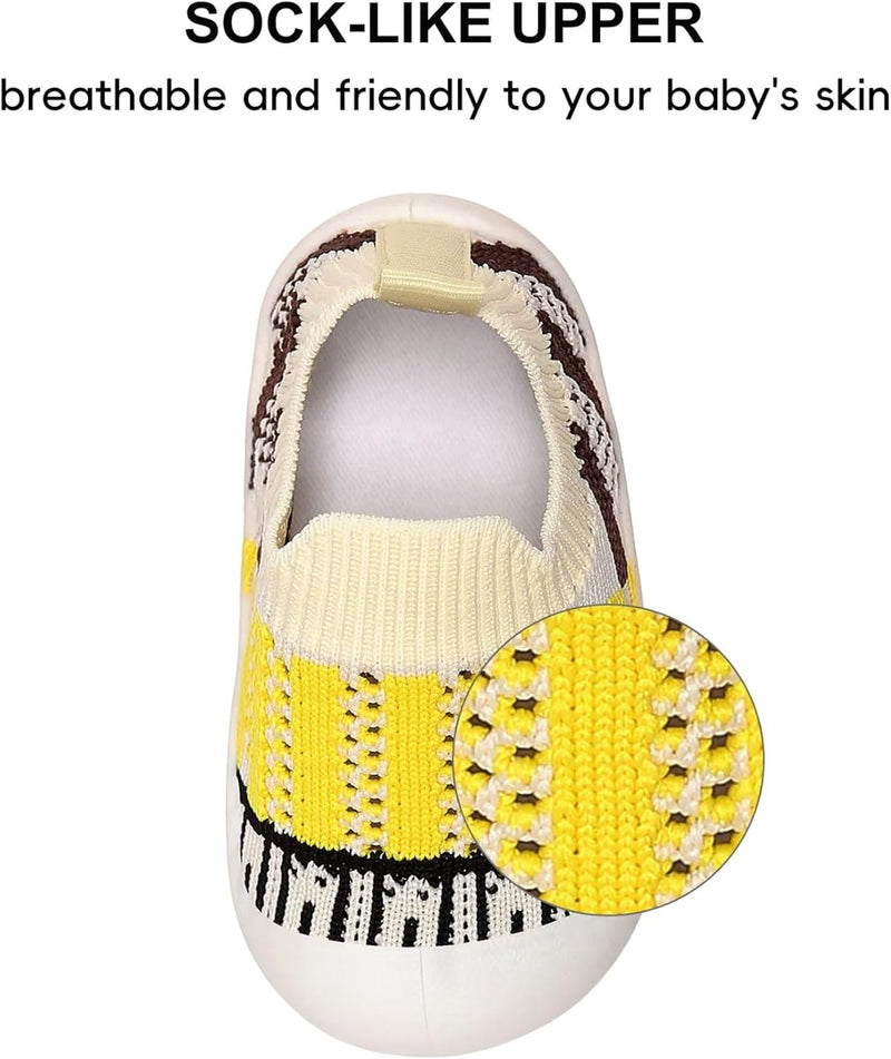 Baby Boy Girl Walking Shoes Non-Slip Toddler Sock Shoes 6 9 12 15 18 24 Months