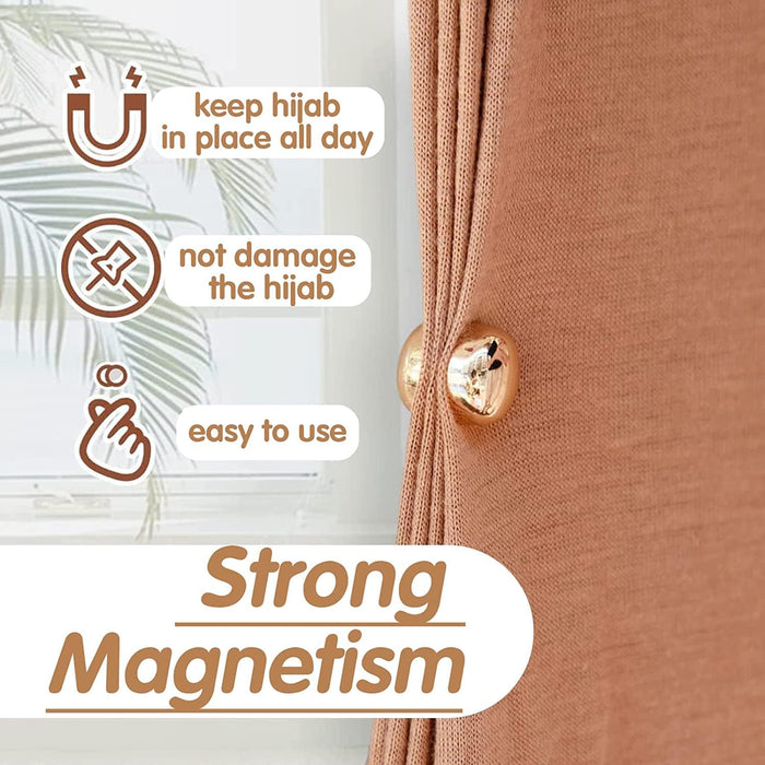 SYOSI Hijab Magnetics Pins, 8Pairs Matte and Metallic Colours Magnetic Scarf Pins for Women Clothing Scarf Multi-Use, Fixing Women Clothing Shawl Muslim Scarf, Strong Magnetic Scarf Pins (Star Shape)