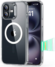 ESR for iPhone 15 Pro Max Case, Compatible with MagSafe, Military-Grade Protection, Yellowing Resistant, Scratch-Resistant Back, Magnetic Phone Cover for iPhone 15 Pro Max, Classic Series, Clear - iPhone 16 Plus A-Clear