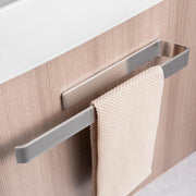 Self-Adhesive Towel Holder No Drilling Towel Rail Extra Strong Hold for Bathroom and Kitchen 40cm Silver Stainless Steel, Wall Mounted - Sliver 40CM