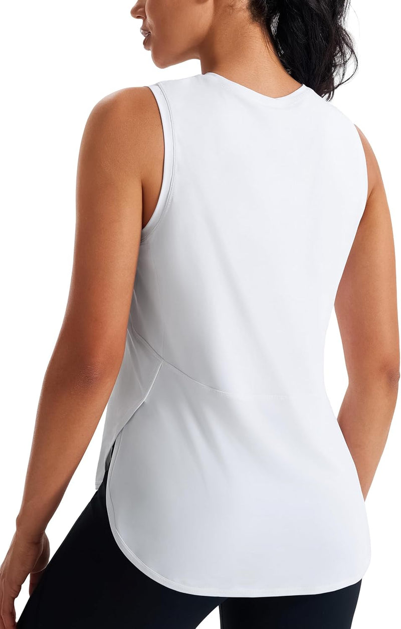 JOYSPELS Ice Silk Workout Tank Tops for Women Cool-Dry Sleeveless Loose Fit Yoga Shirts Athletic