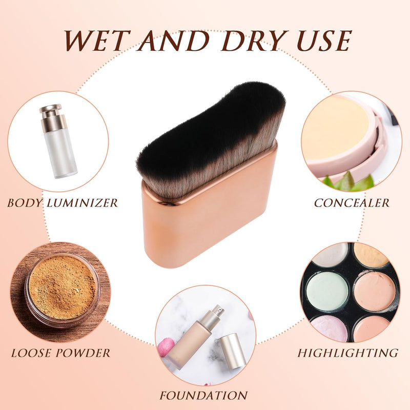 Prasacco Tanning Brush, Body Makeup Brush Self Tanner Brush for Body Kabuki Foundation Brush ody Makeup Blend & Blur Tan Brush Applicator for Body & Leg Makeup Tanning Brush for Tanners Mousse