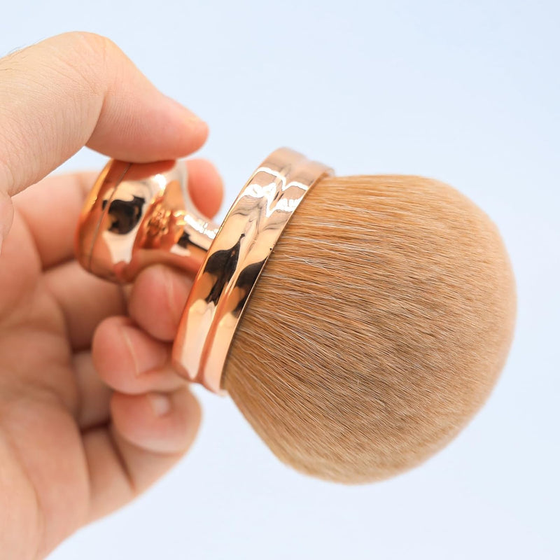 IKEEP Extra Large Body Makeup Brush for Self Tanner, Self Tan Back Applicator, Brush for Bronzers Blend Self Tanning Applicator, Oval Face Leg Makeup Brush with Drawstring Bag