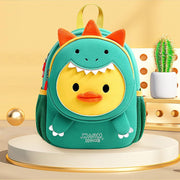 Cute Toddler Backpack Toddler Bag Schoolbag Animal 3D Cartoon Mini Travel Bag for Baby Girl Boy 2-8 Years Small Kids Daypack,Dinosaur Duck, multi
