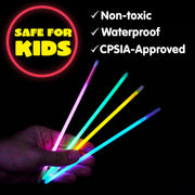 JOYIN 144 Pcs Glow Sticks Bulk 8" Bracelets Necklaces, Glow in the Dark Neon , Easter, Christmas, Football,Halloween Party Supplies Pack,
