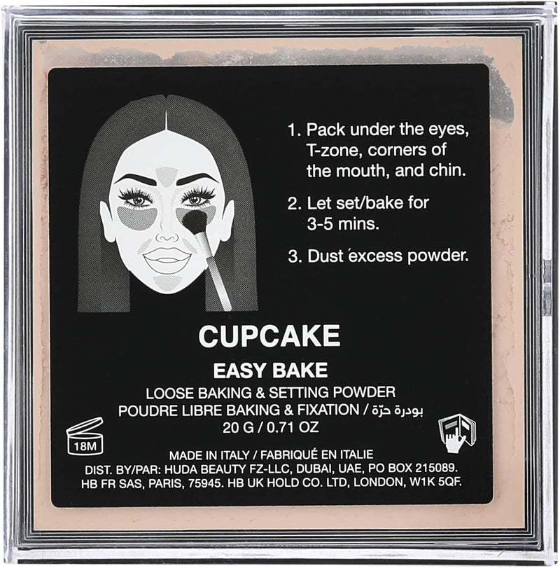 HUDABEAUTY Cupcake Easy Bake Loose Powder, 20 gm, HUDACW011 - neutral 1 Count (Pack of 1)