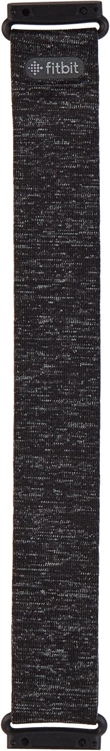 Sense and Versa 3 Accessory Band, Official Product, Hook & Loop, Charcoal, Small, FB174HLGYS