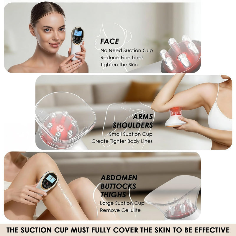 Angju 4-in-1 Body Sculpting Machine - Professional Cellulite Massage Tool with Lymphatic Drainage & Skin Tightening, Body Sculptor for Back, Abdomen, Waist, Arms, Legs and Buttocks