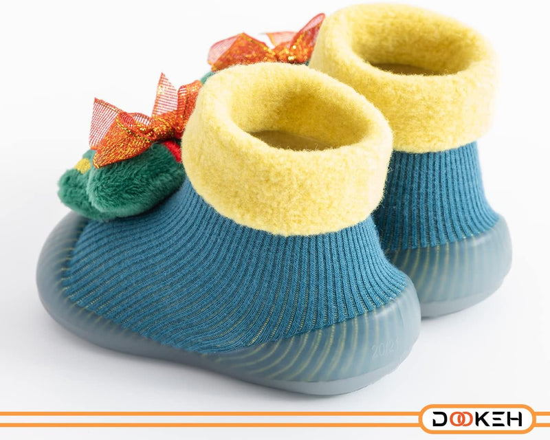 Dookeh Baby Sock Shoes Boys Girls First Walking Shoes Non-Slip Slippers Soft Sole Sneakers Toddler Infant Babygirl