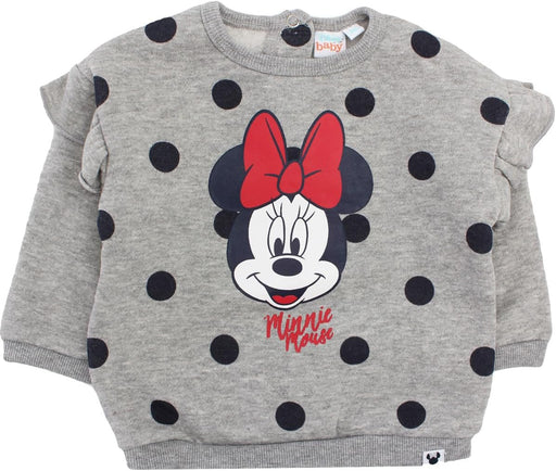 Disney Baby Girl Clothes Cute Jumper Sweatshirt Clothing Featuring Classic Minnie Mouse Designs From 6 Month to 24 Months.