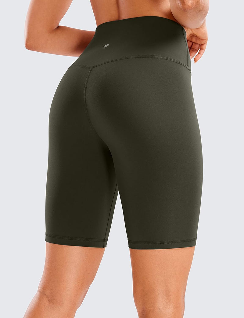 CRZ YOGA Womens Butterluxe Biker Shorts 8 "- High Waisted Workout Running Volleyball Spandex Yoga Shorts