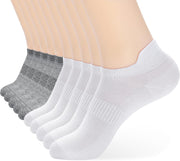 ATBITER Unisex Adult Athletic Socks Socks - 10 Pairs 5white+5grey