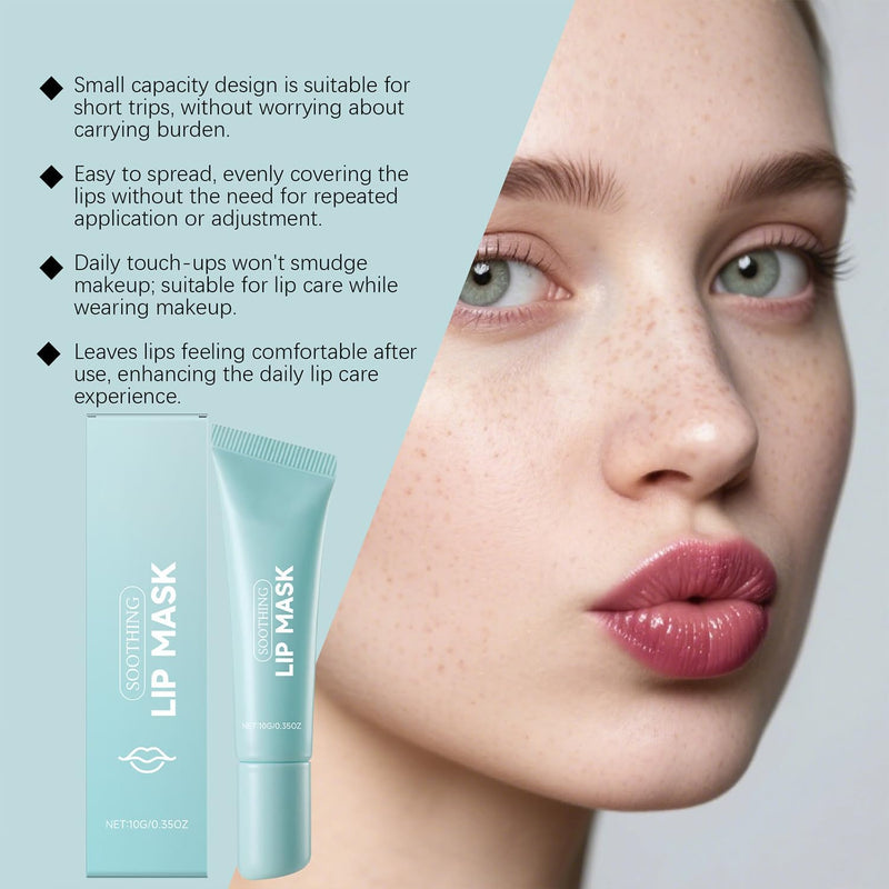 Soothing Prep Lip Mask, Cooling Peel-Off Lip Mask, Jelly tip for Hygienic & Easy Application, Daily Lip Care, K-Beauty