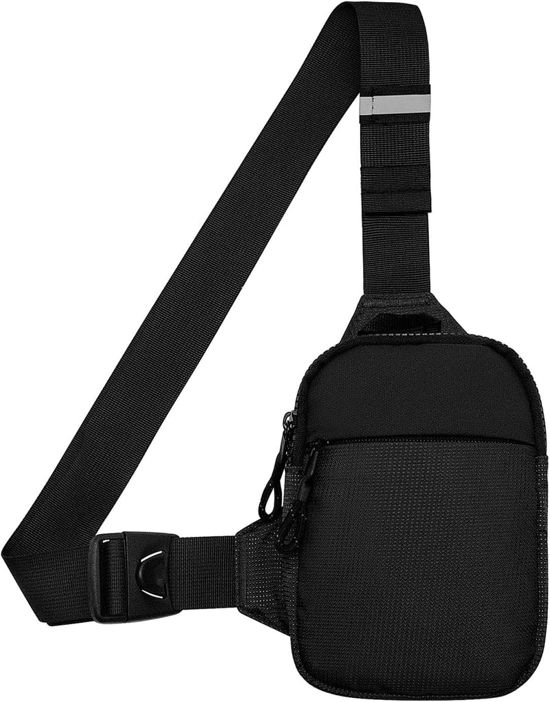 Unisex Adult No small sling bag - Black - Mini (L*w*h = 13*3*19cm)