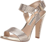 Paris Women's Cieone Heeled Sandal - Gold Triangle Metallic