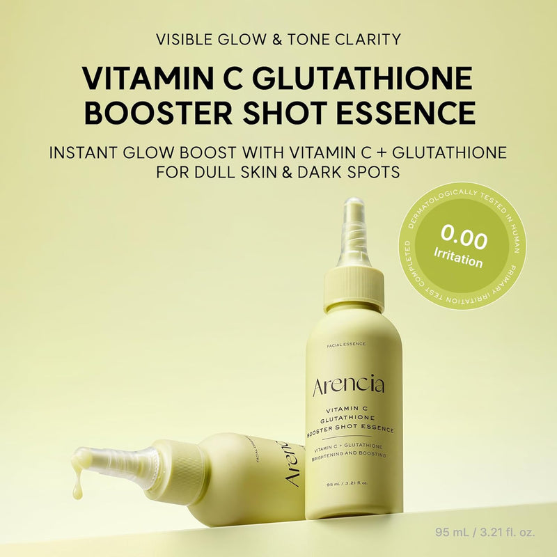 Vitamin C Glutathione Booster Essence, Facial Essence with Niacinamide, Dark Spot Care, 95 mL/3.21 fl oz