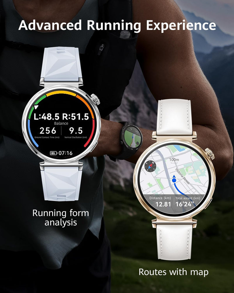 WATCH GT5 41mm Smartwatch, upto7 Days Battery Life,Sharp-Edged Design Watch, Health Tracking, iOS & Android Compatible, 3 Months HUAWEI Care+, Blue
