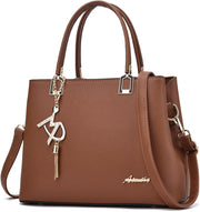 Womens Purses and Handbags Shoulder Bags Ladies Designer Top Handle Satchel Tote Bag - Brown