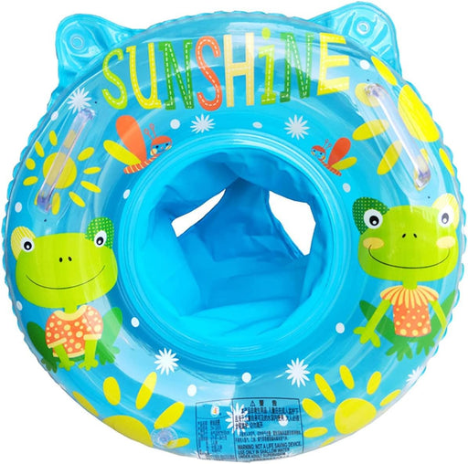 Baby Swimming Float Ring with Seat, Inflatable Children Waist Float Ring, Baby Free Swimming Ring, Pool Toys for The Age of 3-36 Months (Blue)