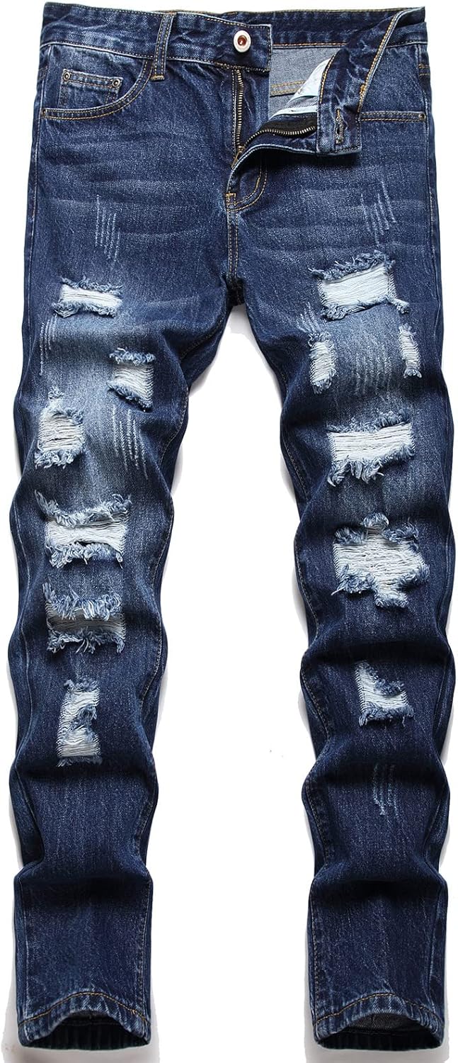 Men's Ripped Regular Fit Jeans