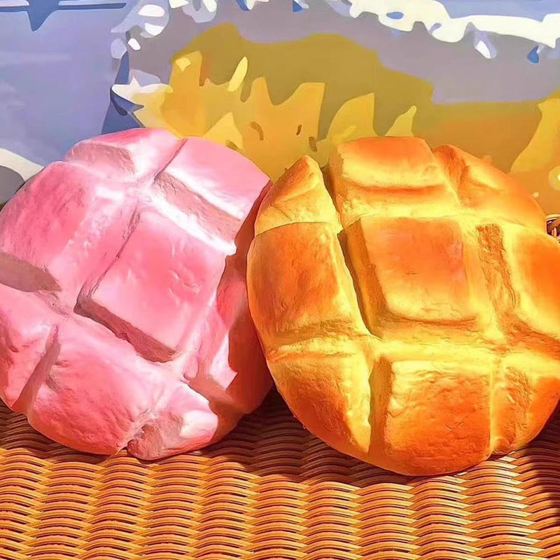 SLEEPHEAD7cm Jumbo Bread Squishy, Slow Rising Squishy Toys - Stress Relief Squeeze Toys for Adults, Sticky Food Squishies, Foam Sensory Fidget Toy for Desk