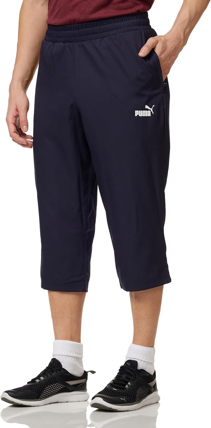 mens ACTIVE WOVEN 3/4 PANTS New Navy Pants – image 1