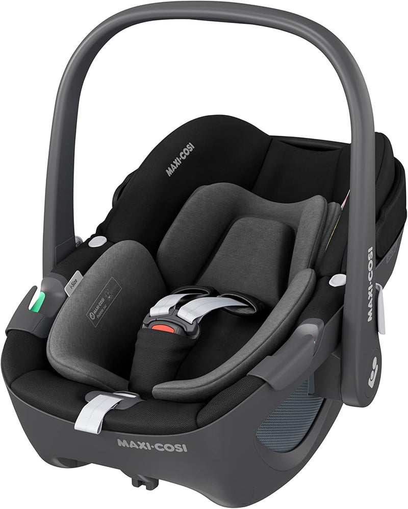 Maxi-Cosi Pebble 360 Infant Car Seat, G-Cell Side Impact Protection, Intuitive One-hand FlexiSpin Rotation, ClimaFlow Comfort Temperature Regulation, 0-15 Months, Essential Graphite, 2 Year Warranty - Essential Black