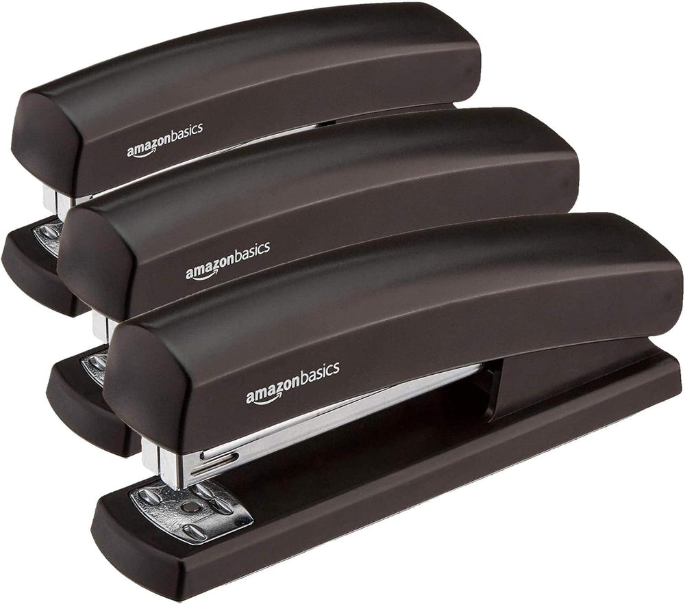 Amazon Basics Stapler With 1000 Staples, Matte Black